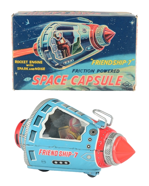 TIN LITHO FRICTION SPACE CAPSULE FRIEND SHIP 7.