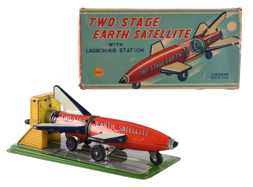 TIN LITHO WIND UP TWO STAGE EARTH SATELLITE.