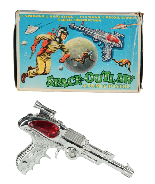 DIE-CAST SPACE OUTLAW ATOMIC PISTOL.