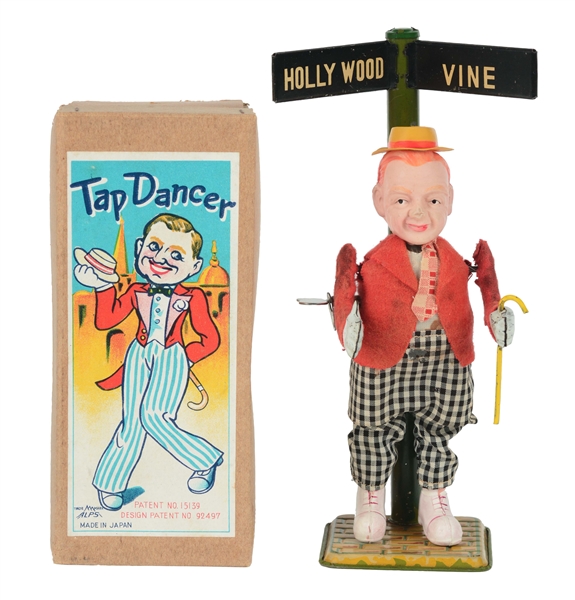 TIN LITHO AND CELLULOID FRED ASTAIRE TAP DANCER.