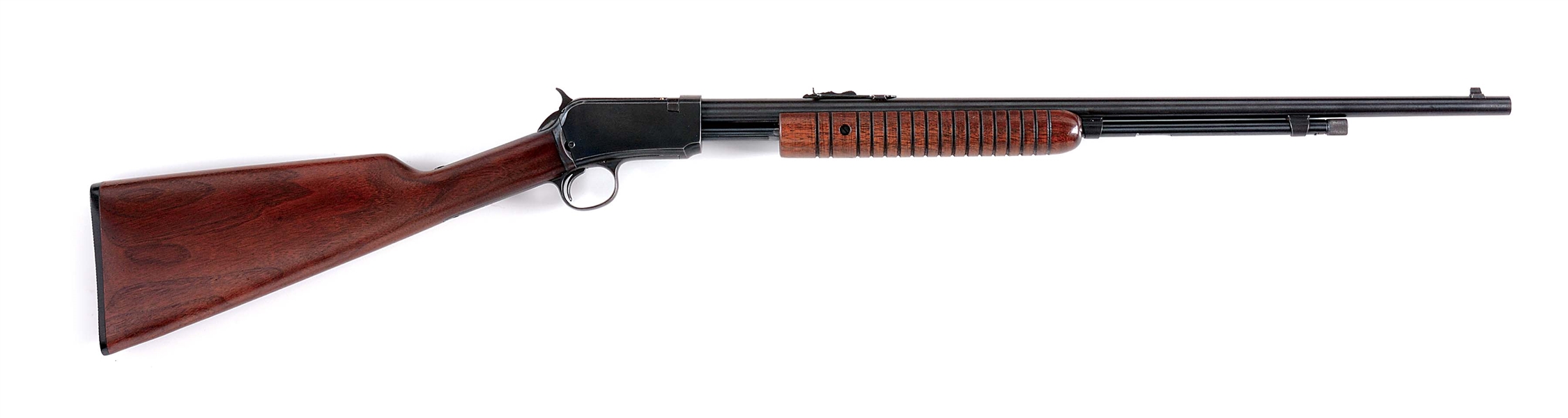 (C) WINCHESTER MODEL 62A SLIDE ACTION RIFLE.
