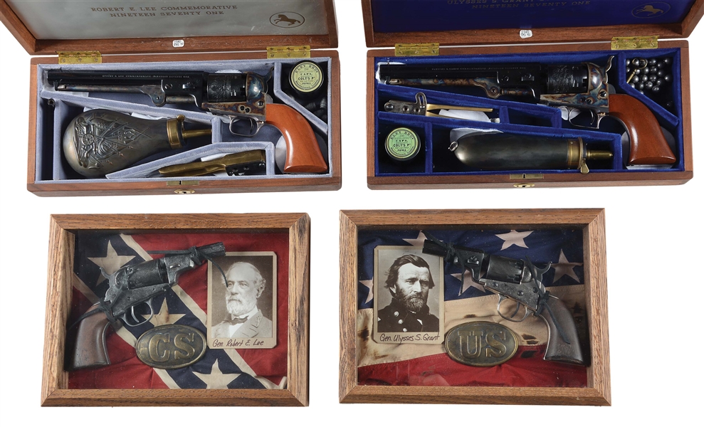 (A) LOT OF 4: COLT CIVIL WAR PERCUSSION GROUPING. 