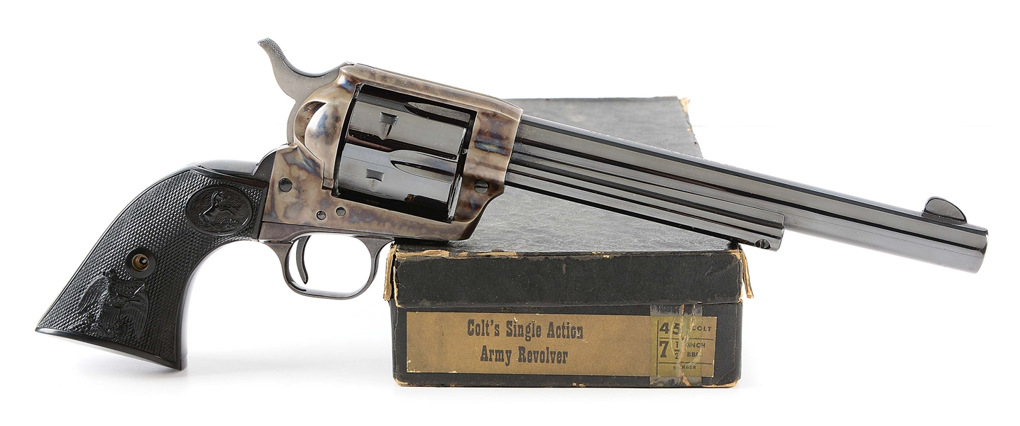 (M) BOXED 2ND GENERATION COLT SINGLE ACTION ARMY REVOLVER (1974).
