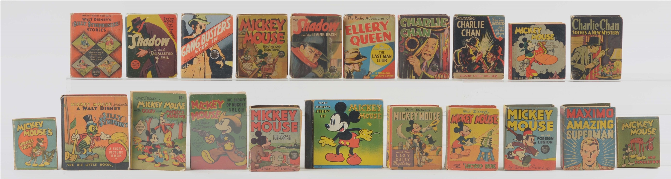 LOT OF 20: ASSORTED BIG LITTLE BOOKS MOSTLY CHARACTER. 