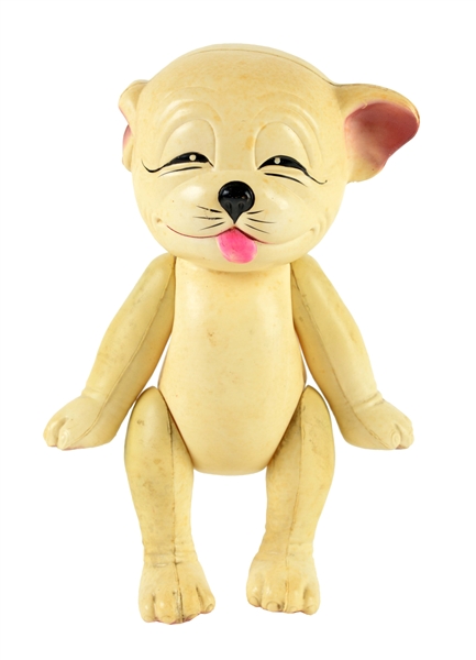 JAPANESE PRE-WAR CELLULOID BONZO THE PEPPY PUP FIGURE.                           