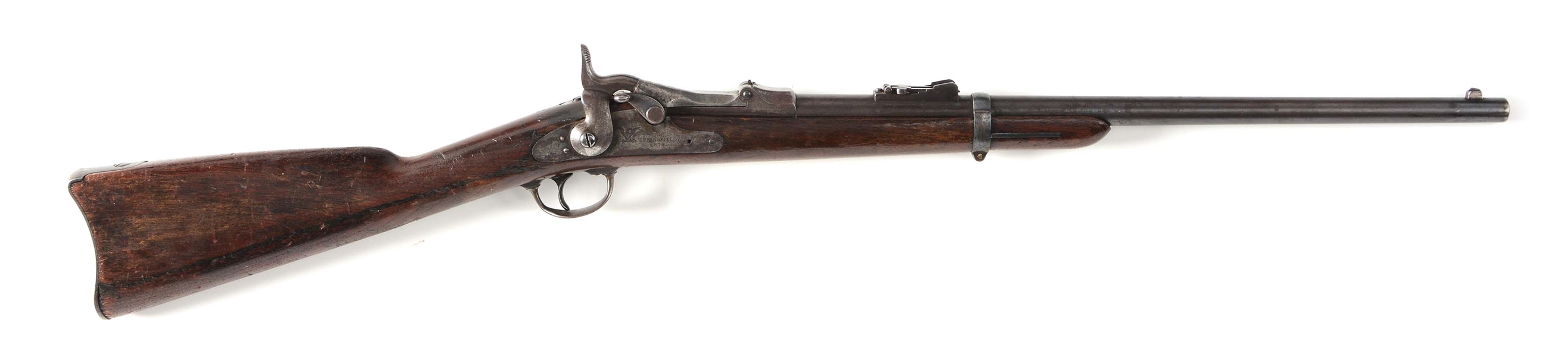 (A) FINE EARLY CUSTER 7TH CAVALRY RANGE US MODEL 1873 SPRINGFIELD TRAPDOOR CARBINE.