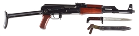 (N) EXCEPTIONALLY ATTRACTIVE FLEMING REGISTERED RUSSIAN FOLDING STOCK AK-47 MACHINE GUN (FULLY TRANSFERABLE).