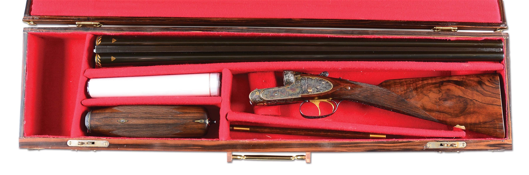 (M) THE MOST IMPORTANT 20TH CENTURY RUSSIAN SHOTGUN EXTANT - A PURDEY TYPE ACTION TULA ARMORY VOSTOCK M-11 MODEL 12 BORE ATTRIBUTED TO NIKITA KHRUSHCHEV WITH INCREDIBLE CASING.