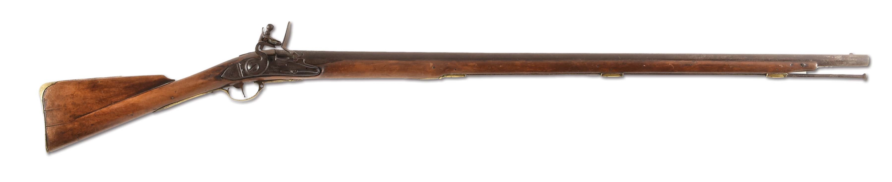 (A) AMERICAN FLINTLOCK MUSKET WITH EARLY UNITED STATES MARKINGS. 