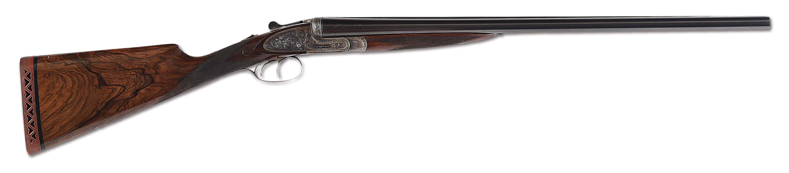(C) MARCELLUS HARTLEY DODGE SR.S (CHAIRMAN OF THE BOARD OF REMINGTON ARMS) E. J. CHURCHILL "IMPERIAL" GRADE SIDELOCK EJECTOR "XXV" SHOTGUN WITH CASE AND ACCESSORIES.