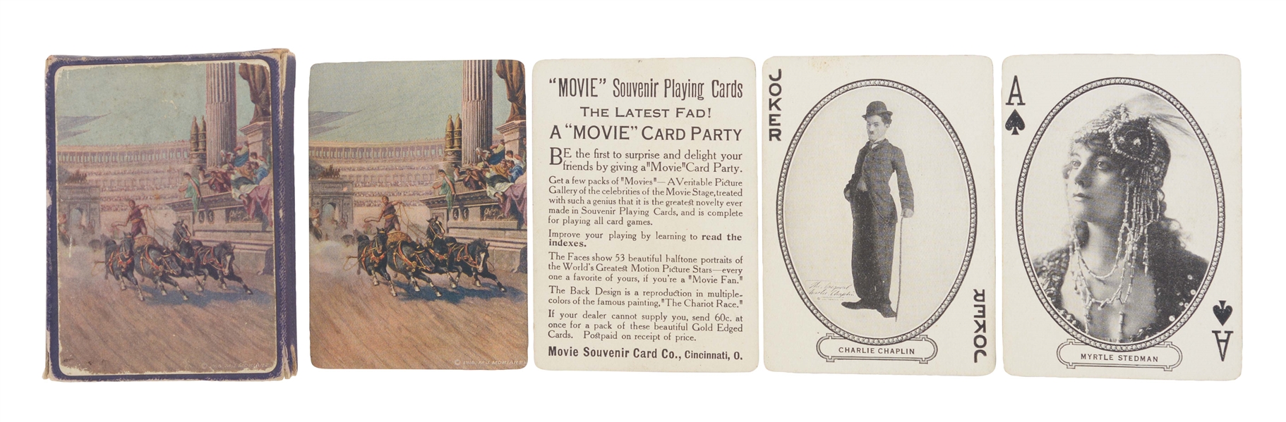 MOVIE SOUVENIR PLAYING CARDS IN ORIGINAL BOX. 