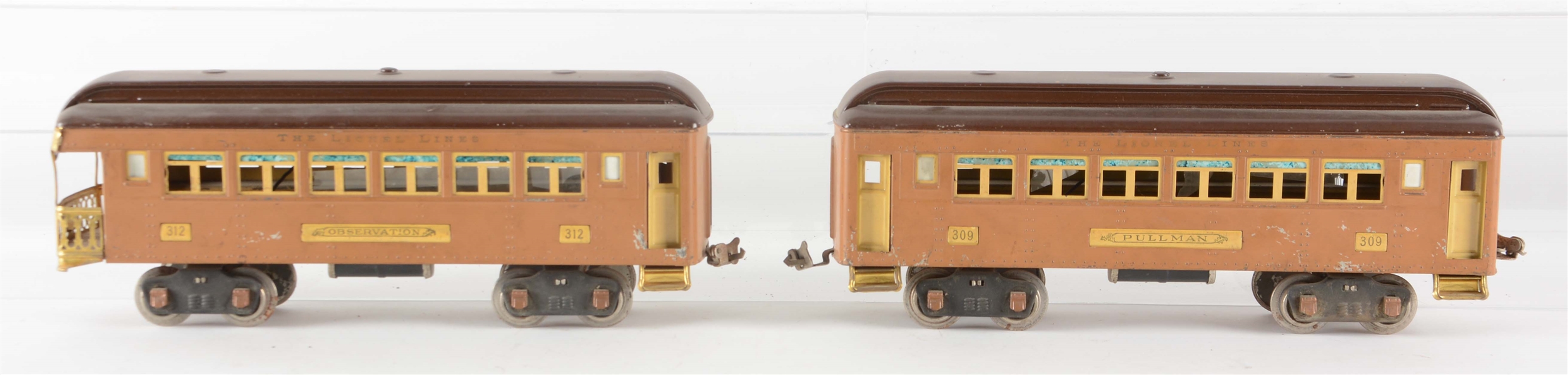 LOT OF 2: LIONEL BABY STATE PASSENGER CARS. 