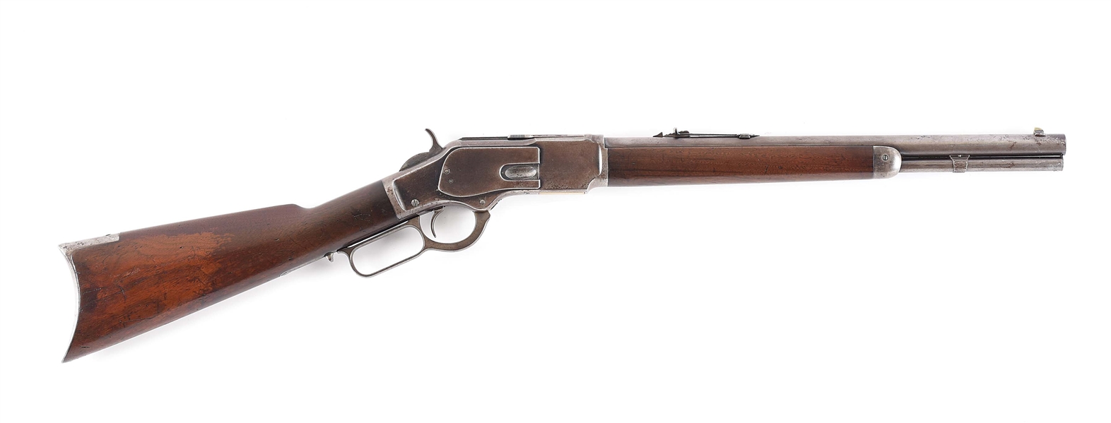 (A) PROFESSIONALLY SHORTENED WINCHESTER 1873 LEVER ACTION RIFLE 17" (1889).