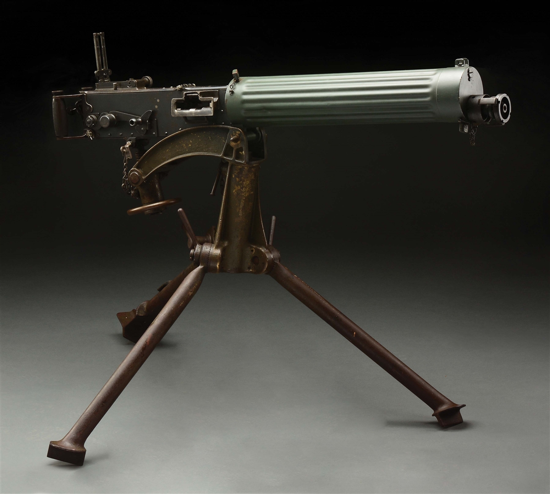 (N) FLUTED WATER JACKET WORLD WAR I BRITISH VICKERS MODEL 1915 MACHINE GUN REGISTERED BY FAKTS (FULLY TRANSFERABLE).