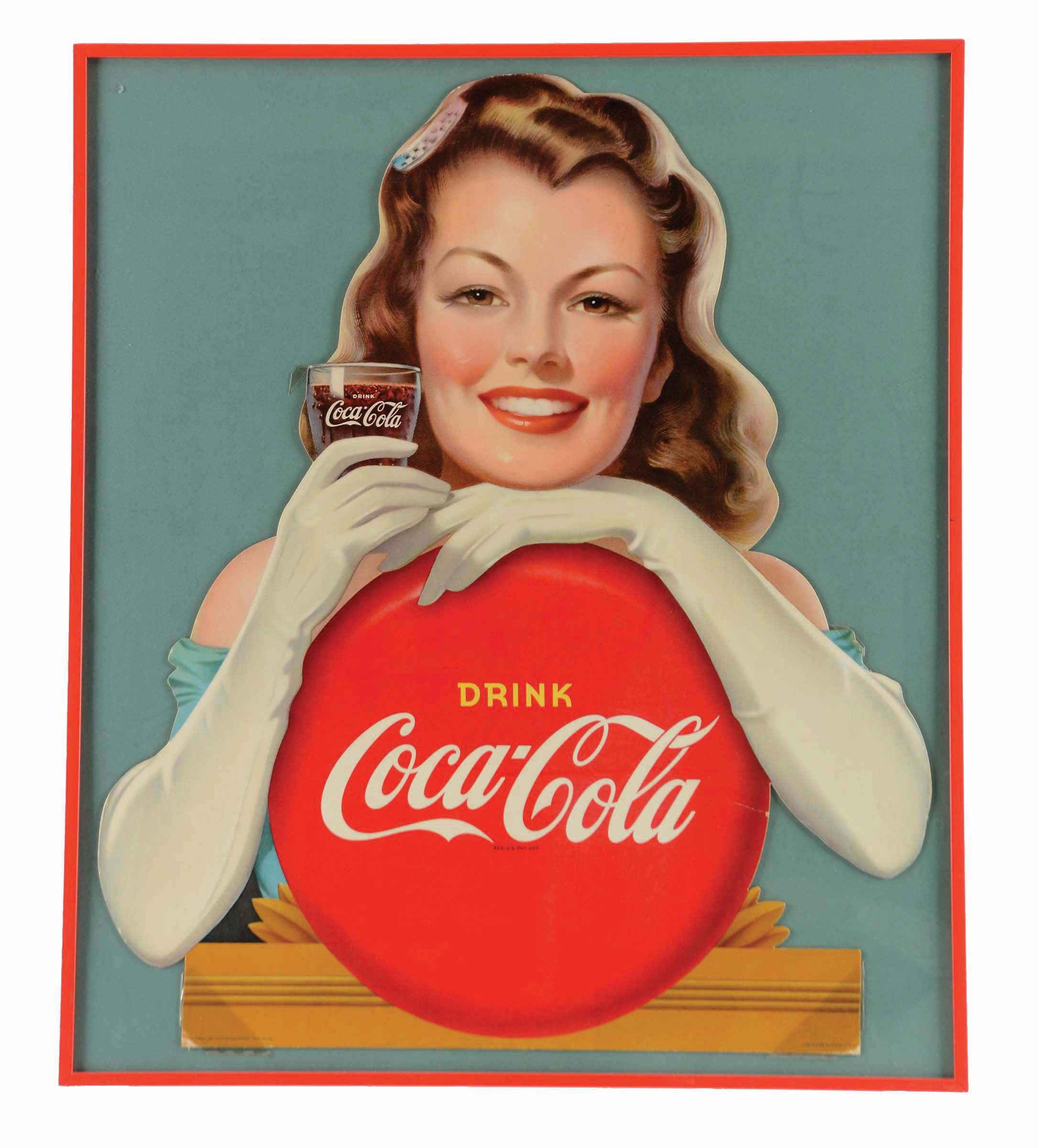 1949 Coca Cola Cardboard Poster Auctions And Price Archive 