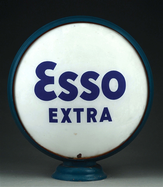 ESSO EXTRA GASOLINE COMPLETE 16-1/2" GLOBE ON METAL BODY. 