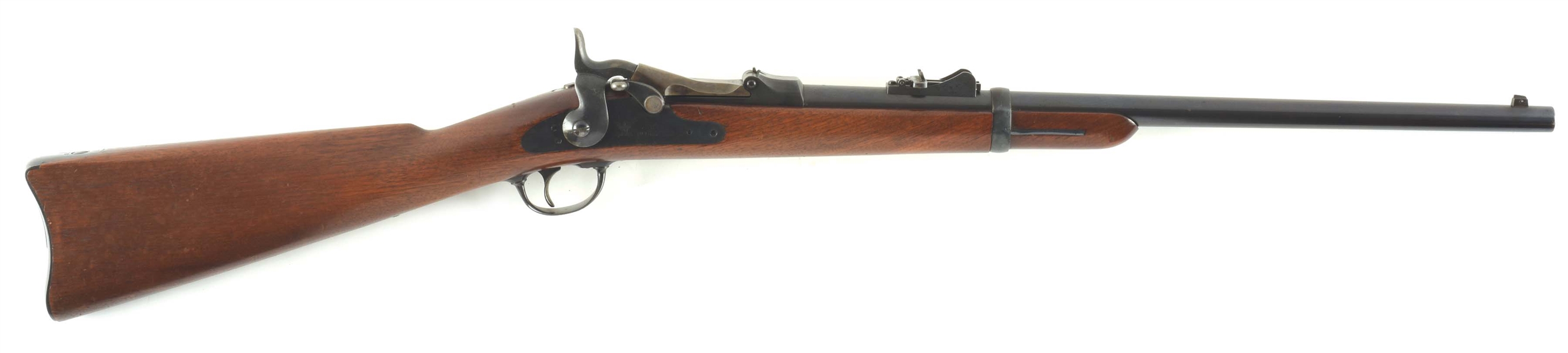 (A) PRIME US SPRINGFIELD MODEL 1873/79 TRAPDOOR SADDLE RING CARBINE.