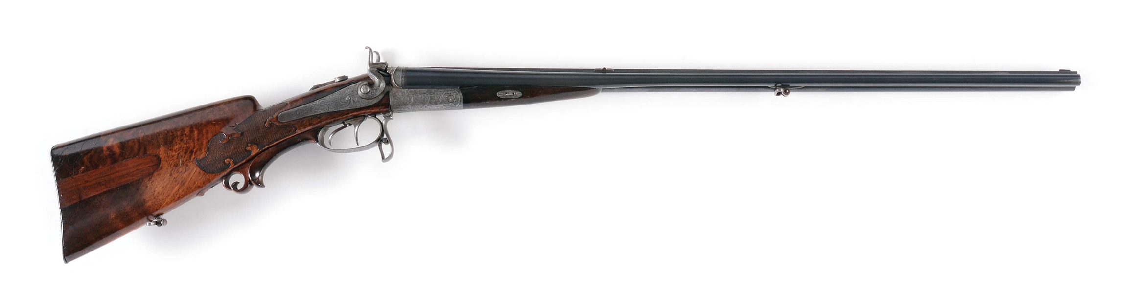 (C) C. STEIGELE MUNIC COMBINATION GUN IN 8.7MM X 16 BORE SHOTGUN.