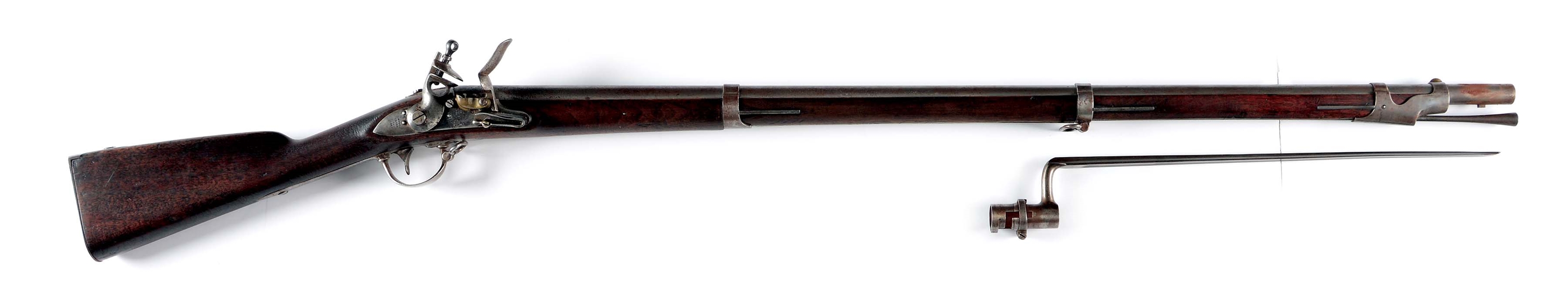 (A) D. NIPPES MODEL 1835/40 FLINT MUSKET, DATED 1842.