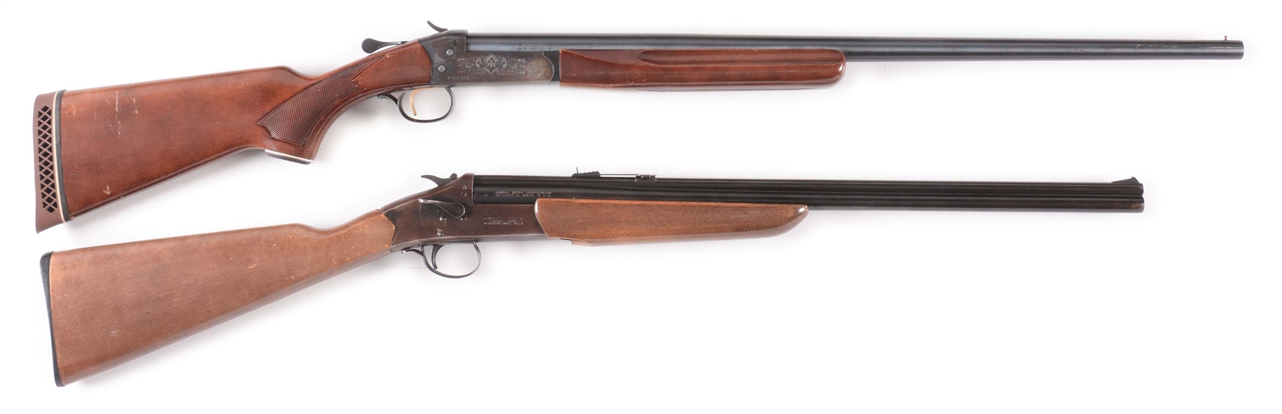 (C) LOT OF 2: WINCHESTER MODEL 37A AND SAVAGE OVER-UNDER COMBO GUN.