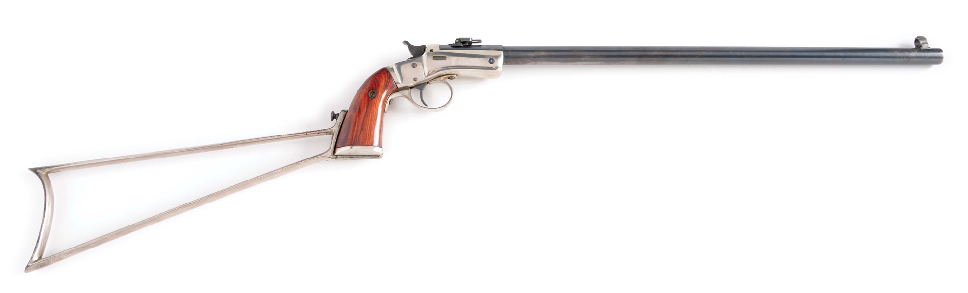 (C) STEVENS NEW MODEL POCKET RIFLE NO. 40 WITH STOCK.
