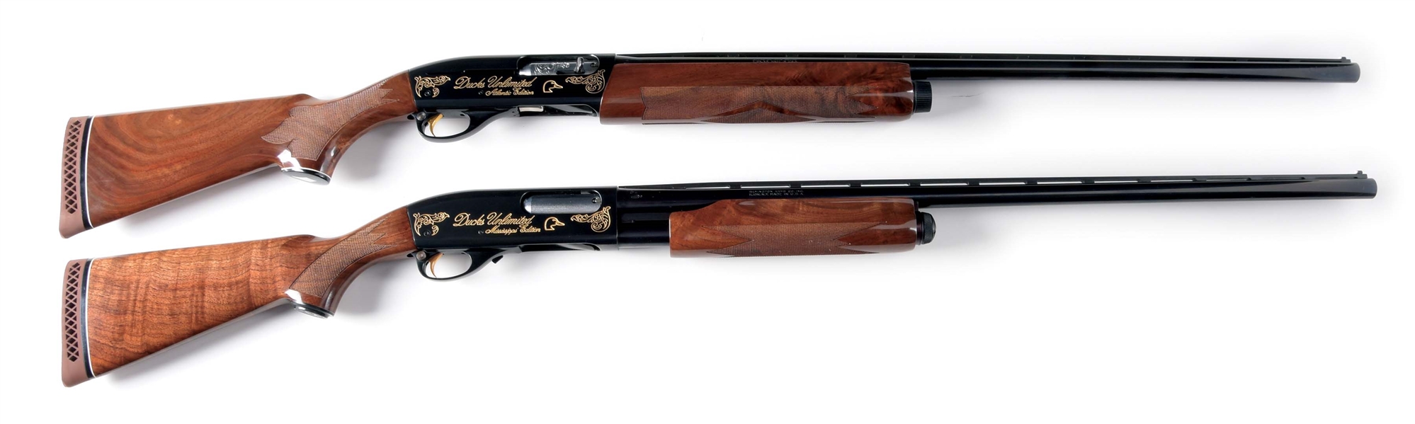 (M) LOT OF 2: REMINGTON 1100 AND 870 SEMI AUTOMATIC SHOTGUNS WITH CASES.