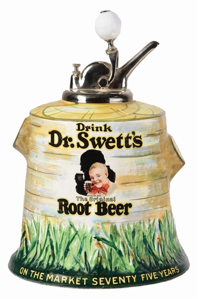 DR. SWETTS ROOT BEER SYRUP DISPENSER.