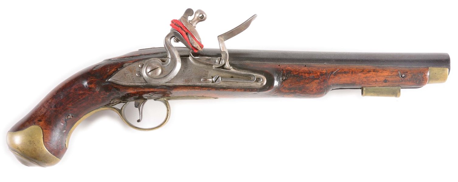 (A) A GOOD BRITISH FLINTLOCK LIGHT DRAGOON PISTOL, LOCK MARKED CROWN OVER GR, BY KETLAND AND COMPANY.