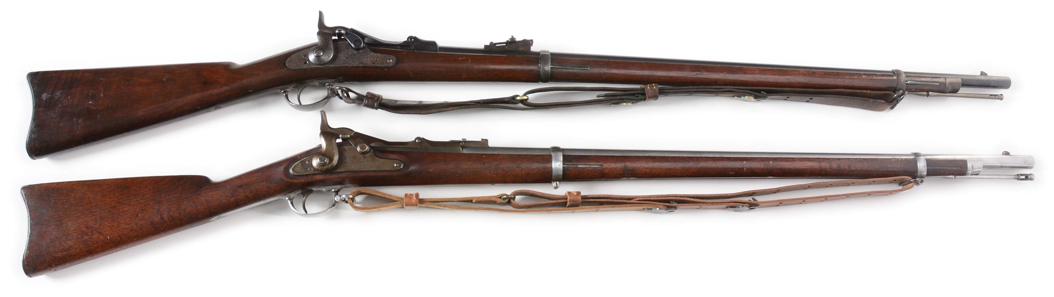 (A) LOT OF 2: SPRINGFIELD TRAPDOOR RIFLES.