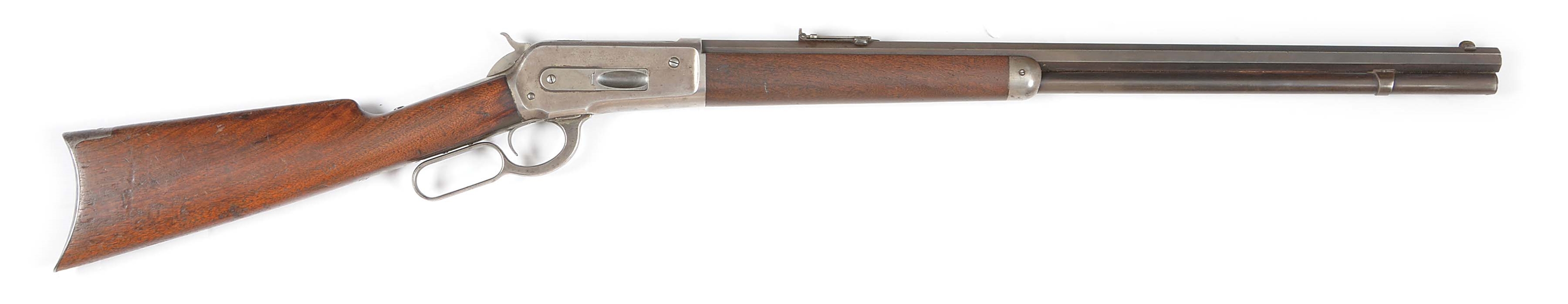 (A) WINCHESTER 1886 LEVER ACTION RIFLE (1896).