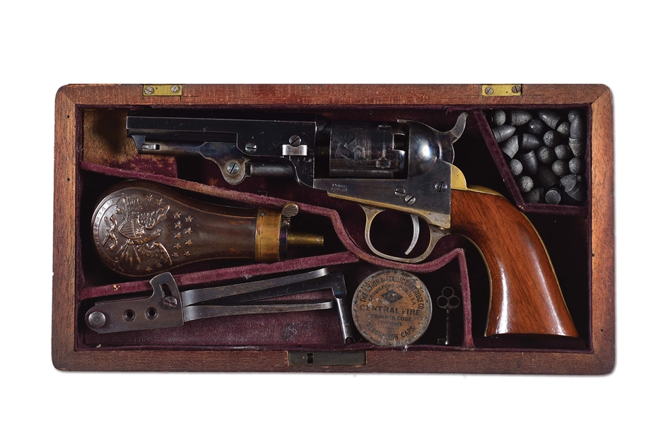 (A) HIGH CONDITION FACTORY CASED COLT MODEL 1849 POCKET.