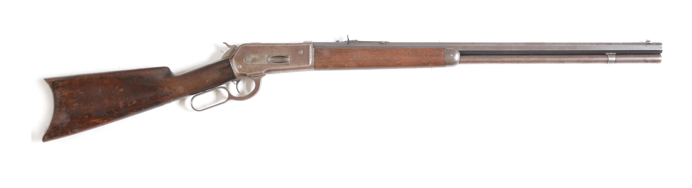 (A) WINCHESTER 1886 LEVER ACTION RIFLE (1889).