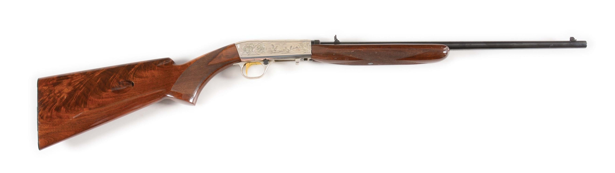 (C) ENGRAVED BROWNING BAR .22 SEMI-AUTOMATIC RIFLE (1969).