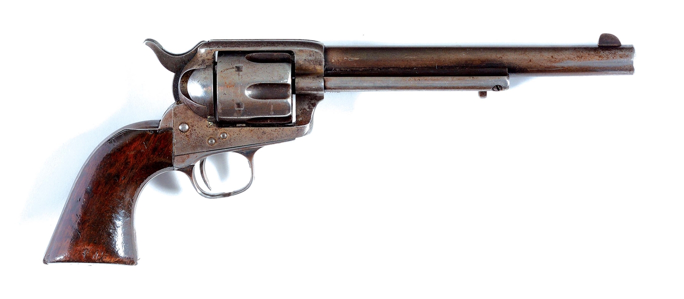 (A) FINE AINSWORTH INSPECTED US COLT CAVALRY SINGLE ACTION ARMY REVOLVER (1874).