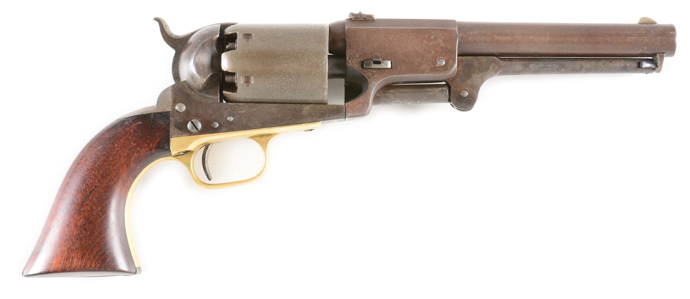 (A) REPRODUCTION AGED COLT THIRD MODEL DRAGOON SINGLE ACTION REVOLVER.