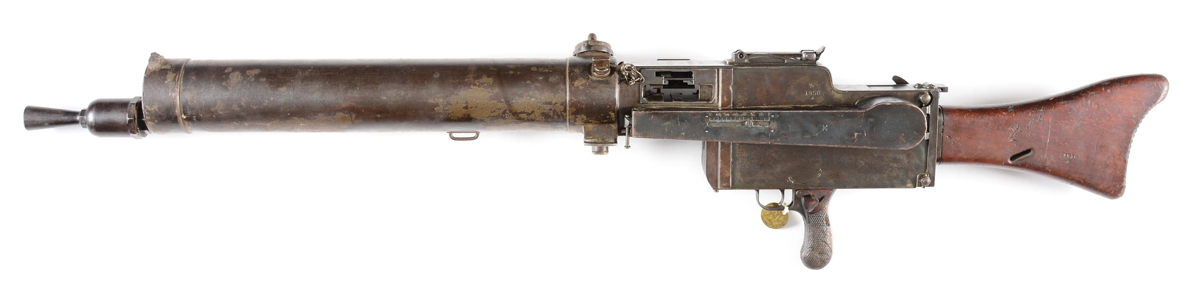 (N) VERY FINE ORIGINAL GERMAN WORLD WAR I MG 08/15 MAXIM MACHINE GUN (CURIO AND RELIC).
