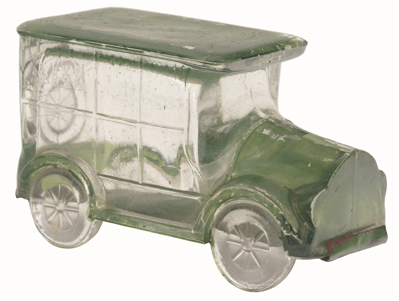 FLAT-TOP HEARSE CAR CANDY CONTAINER.