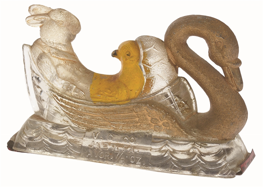 SWAN BOAT CANDY CONTAINER.