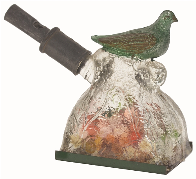 BIRD ON MOUND CANDY CONTAINER.