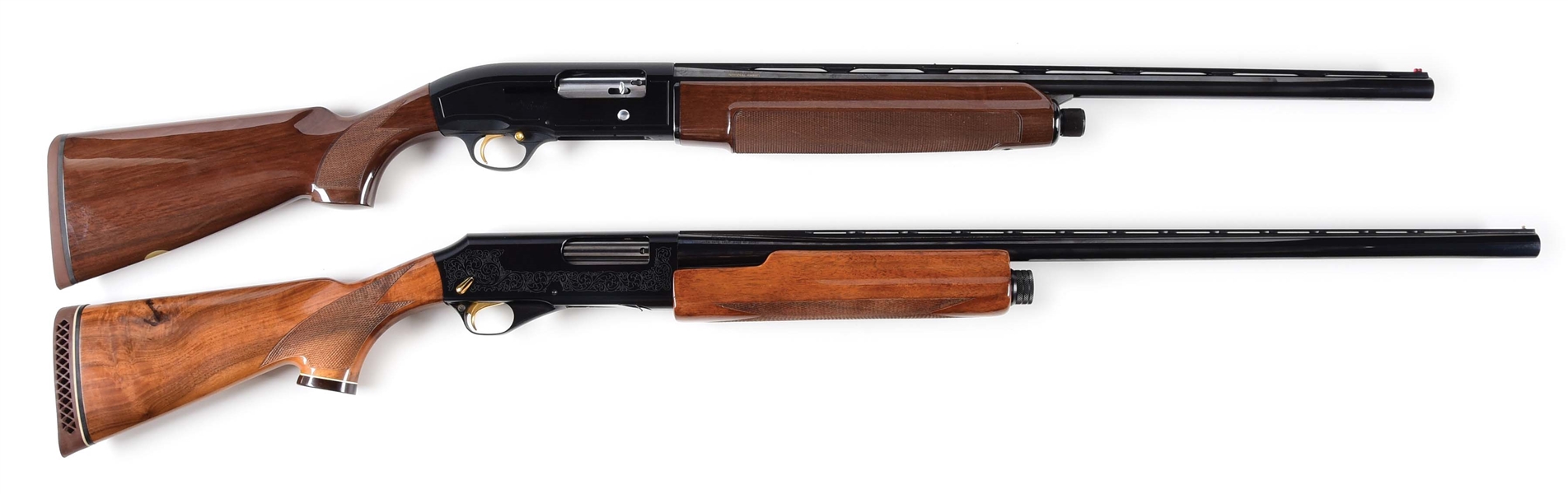 (M) LOT OF TWO: BERETTA MODEL A 303 & WEATHERBY MODEL 92 PUMP SHOTGUN.