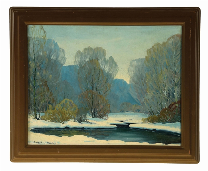 DWIGHT HOLMES (AMERICAN, 1900-1986) SNOWY RIVER. 