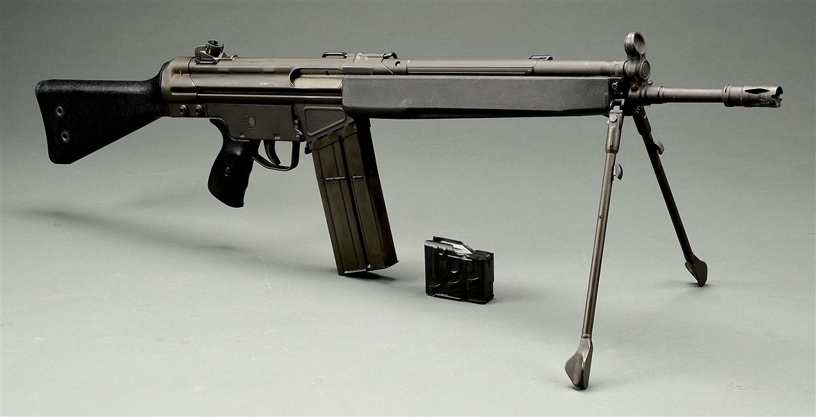 (N) HECKLER & KOCH G3 MACHINE GUN AS CONVERTED BY GROUP INDUSTRIES FROM HK-91 (FULLY TRANSFERABLE).