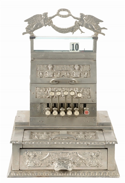 CAST IRON CHICAGO CANDY STORE REGISTER.