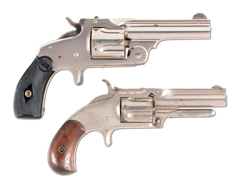 (A) LOT OF 2: SMITH & WESSON REVOLVERS.