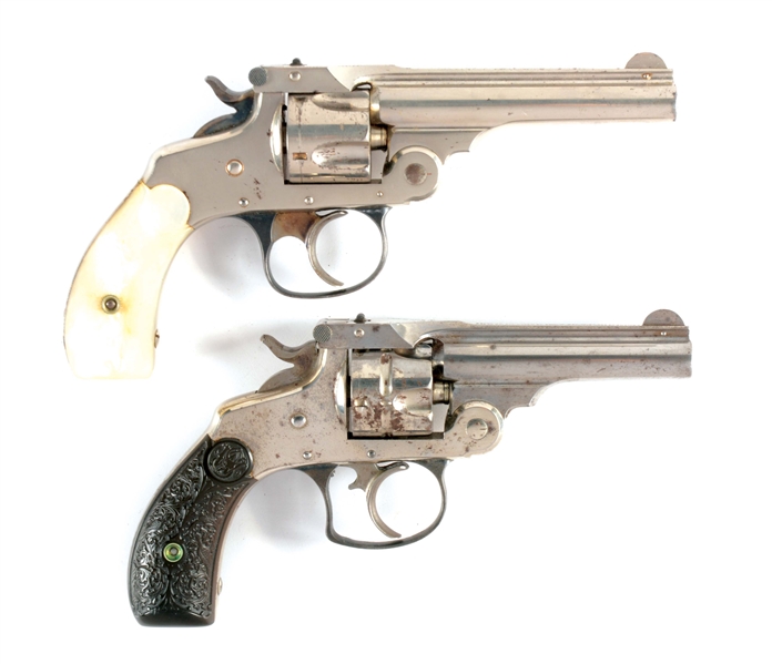 (C) LOT OF 2: SMITH & WESSON REVOLVERS.