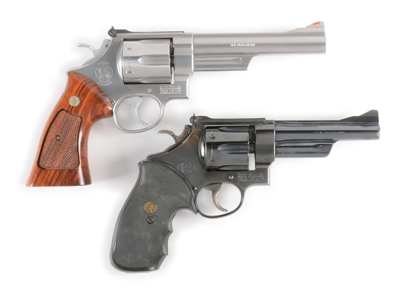 (M) LOT OF 2: SMITH AND WESSON REVOLVERS.