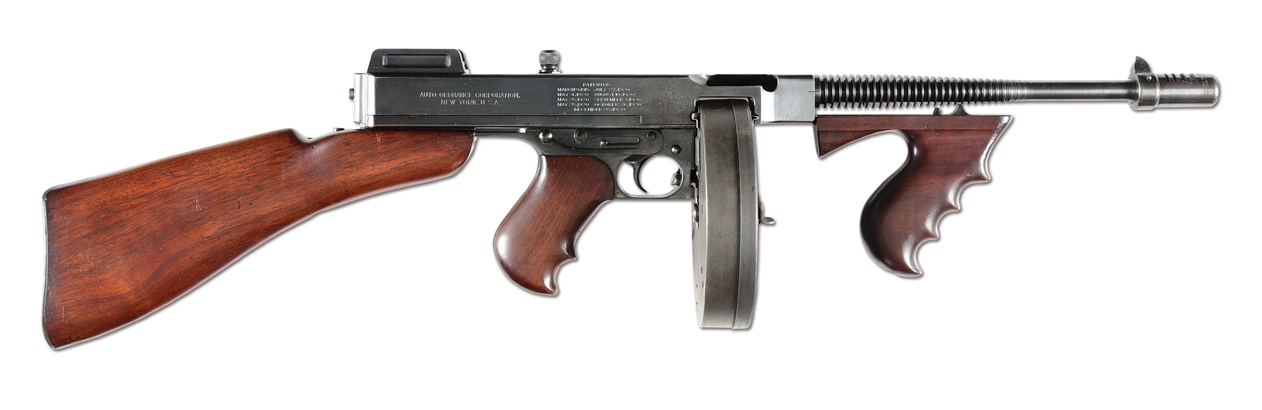 (N) FABULOUS CONDITION COLT U.S. NAVY OVERSTAMP 1921/28 AC THOMPSON MACHINE GUN (CURIO & RELIC).