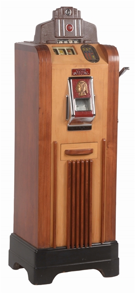 5¢ JENNINGS CLUB SPECIAL CONSOLE SLOT MACHINE.