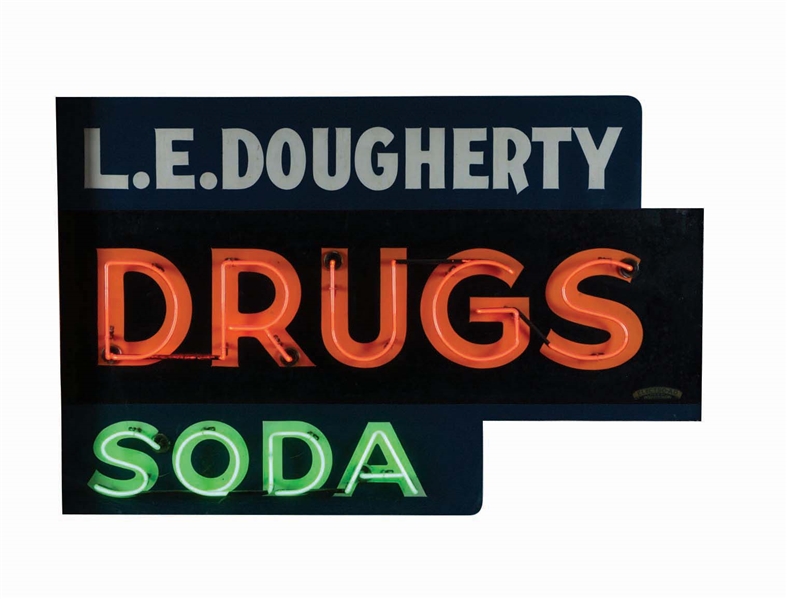 DRUGS AND SODA NEON SIGN.