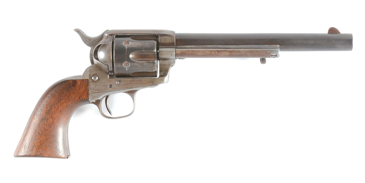 (A) COLT 1873 SAA .45 LC REVOLVER WITH HOLSTER.